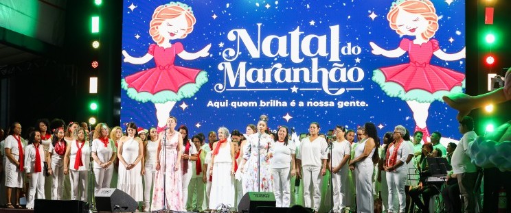 Cantata Natalina emociona visitantes na Vila Encantada do Ipem, em São Luís