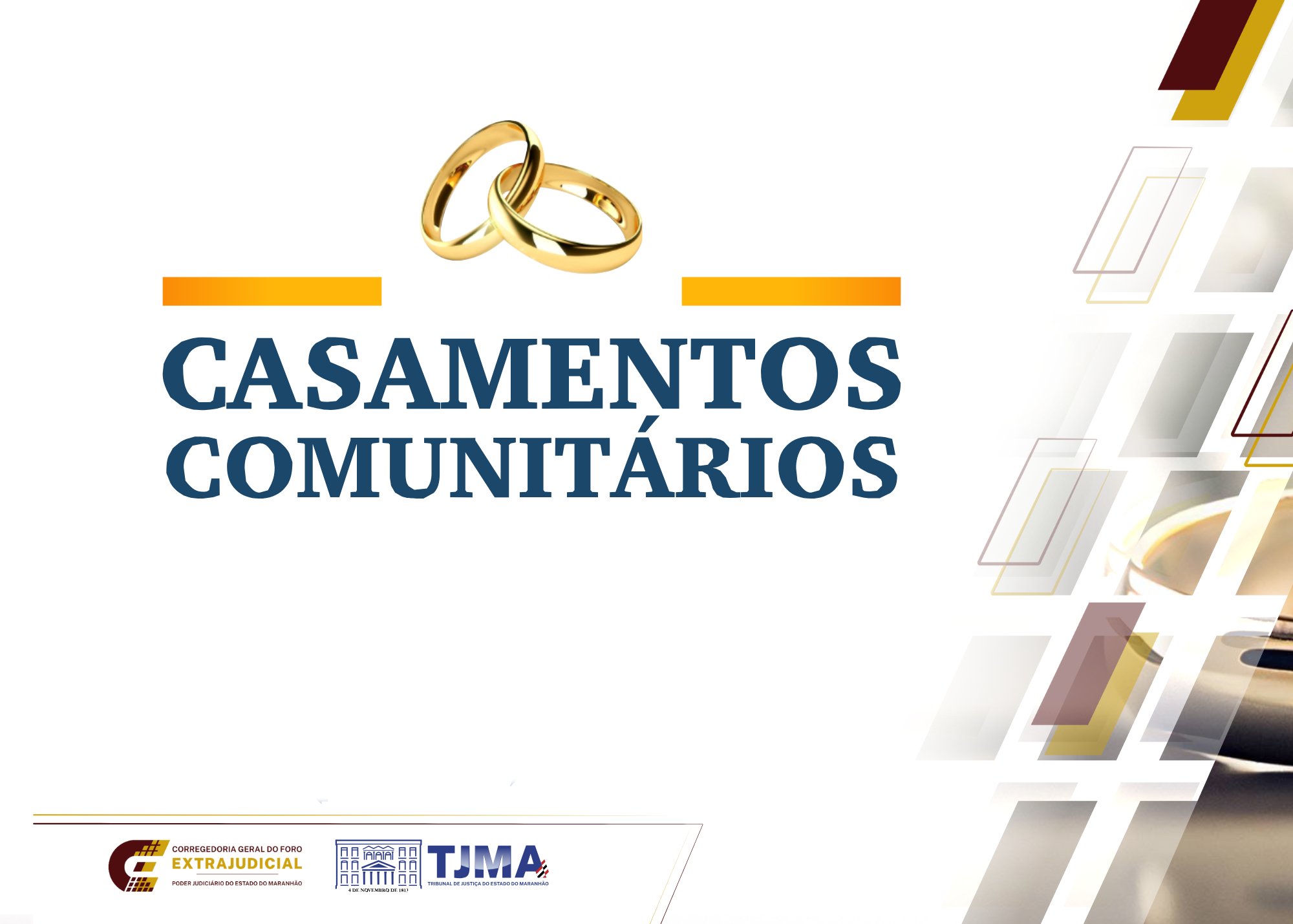 TJMA abre inscrições para nova edição do projeto Casamentos Comunitários em Pirapemas