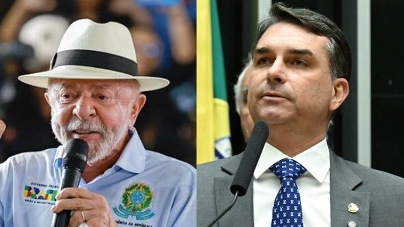 Nova pesquisa: Lula vence Flávio Bolsonaro no segundo turno das eleições e tem empate técnico com Caiado