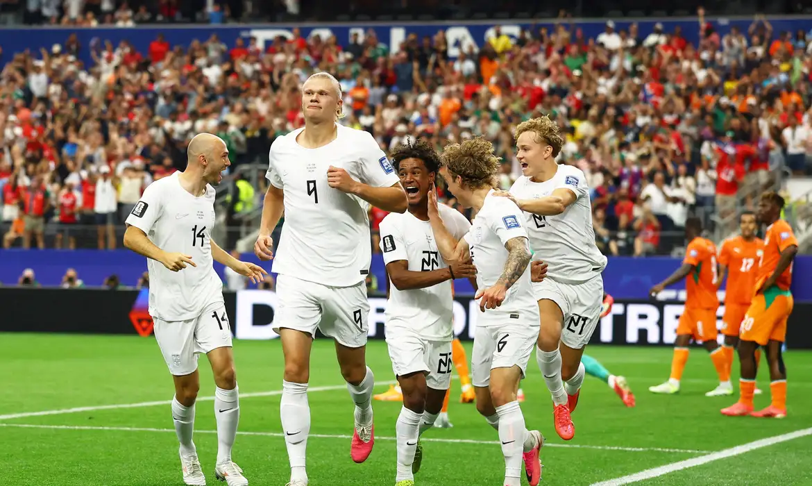 Haaland decide, Noruega vence Costa do Marfim e vai pegar o Brasil nas oitavas de final da Copa